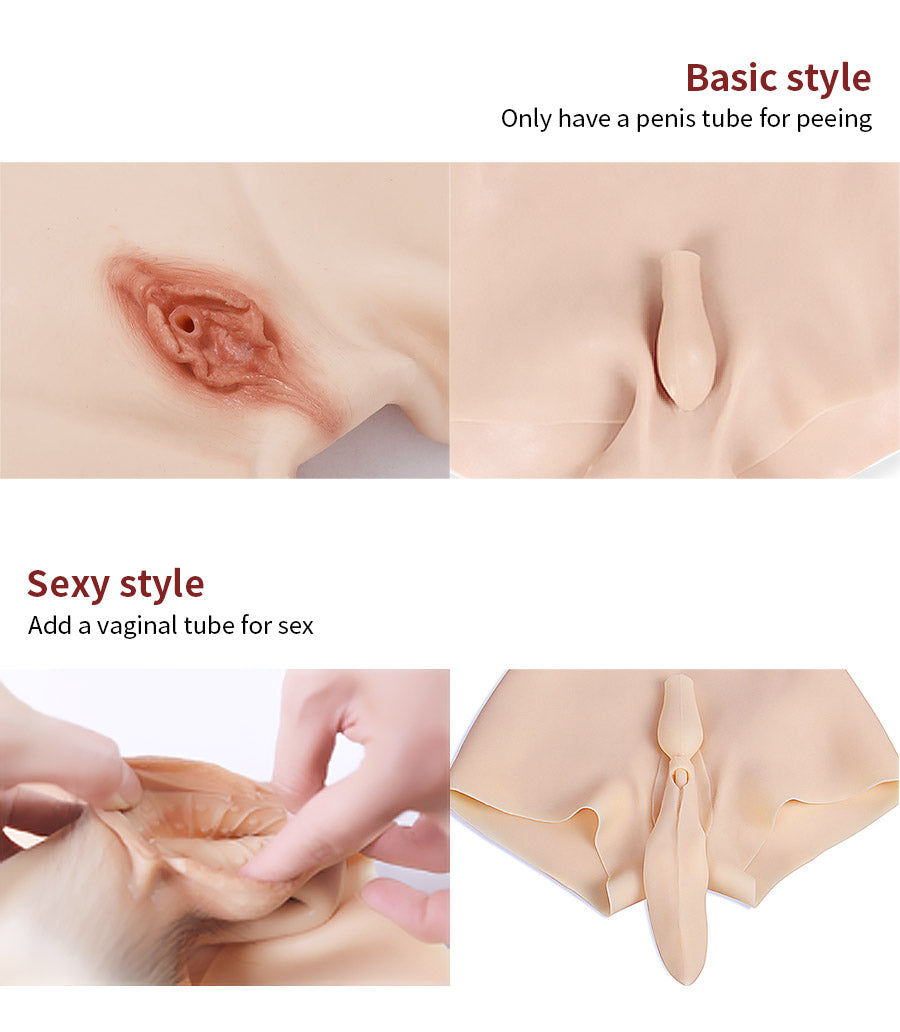 Body Copa D de Silicona con Cremallera Trasera 4G