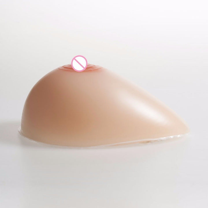 Formas de mama de silicona en forma de lágrima con sujetador de bolsillo negro