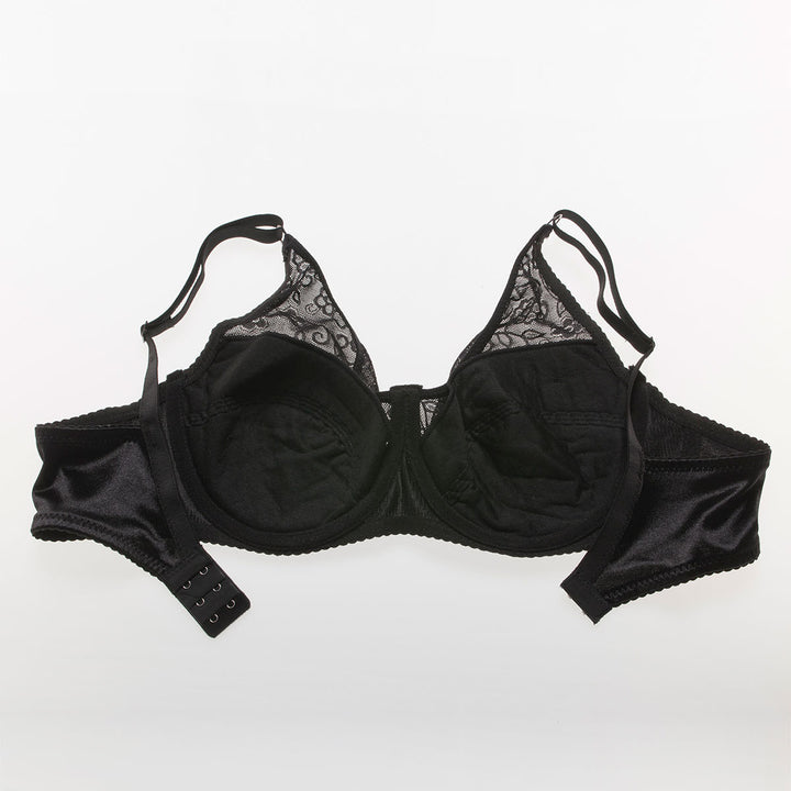 Formas de mama de silicona en forma de lágrima con sujetador de bolsillo negro