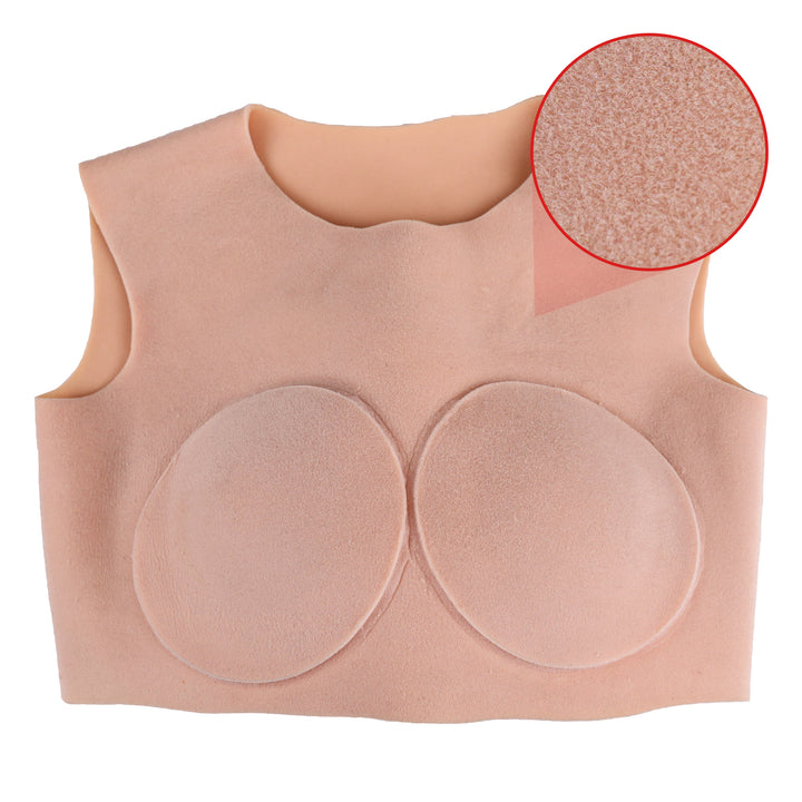 Copa C~F Cuello Redondo Coraza Relleno Algodón Seda 1G