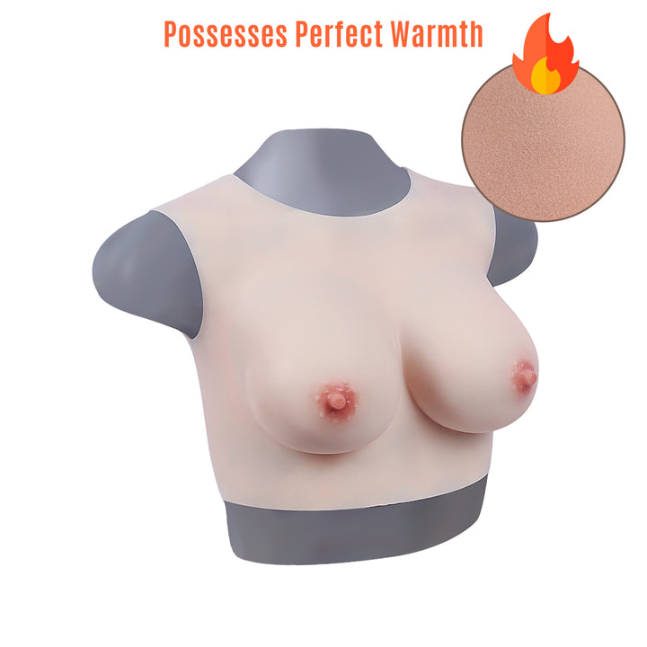 Copa C~F Cuello Redondo Coraza Relleno Algodón Seda 1G