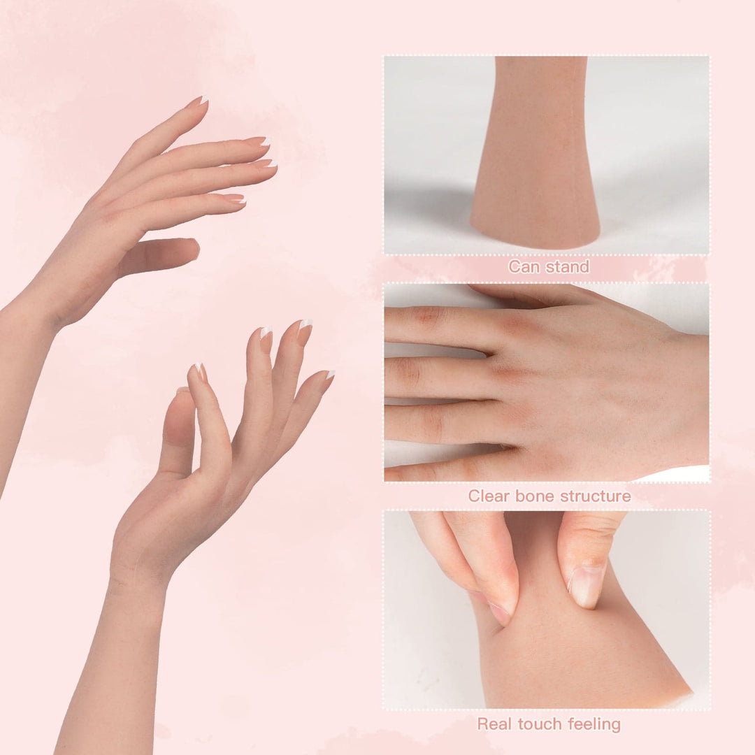Minaky Silicone Female Mannequin Life Size Hand Sketch Nail Art at only $99.99