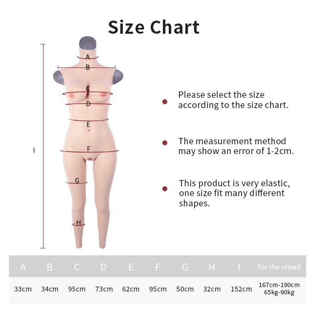 Body de silicona hasta el tobillo con copa D 4G