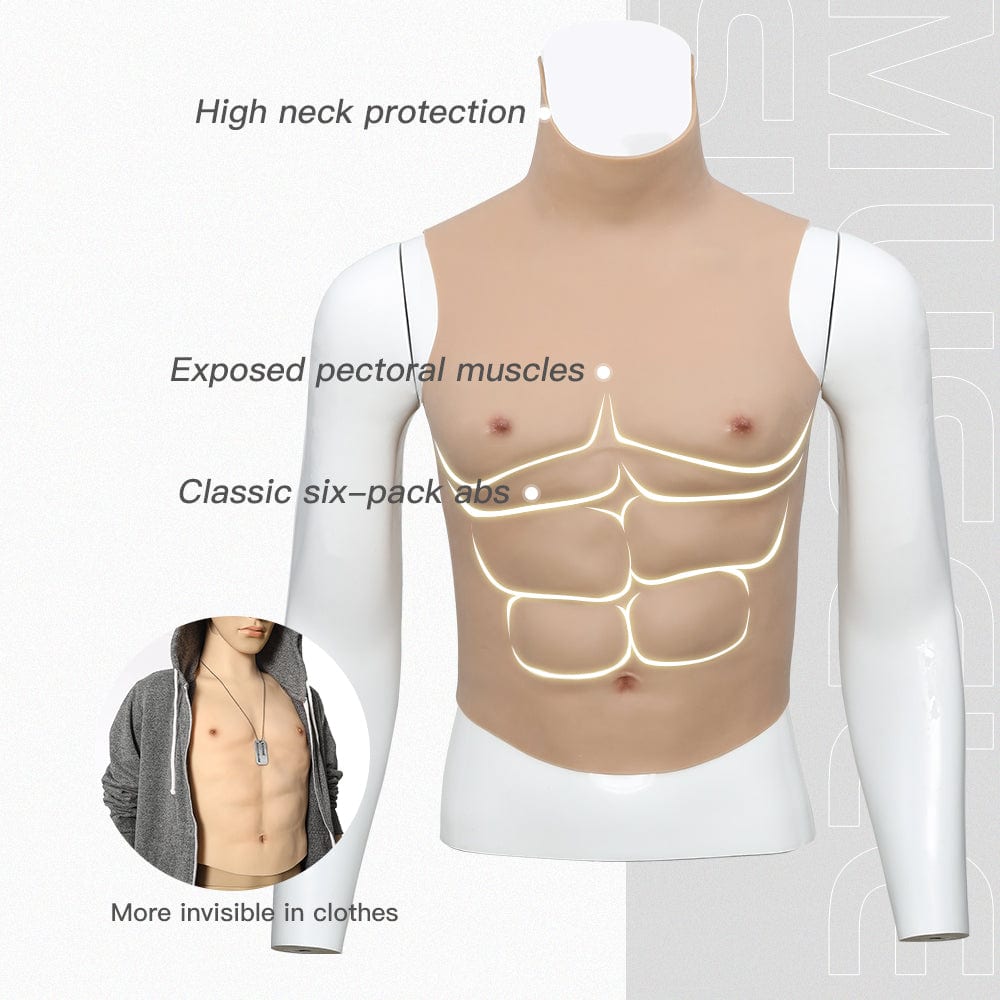 Traje muscular de silicona Macho Chest 4G