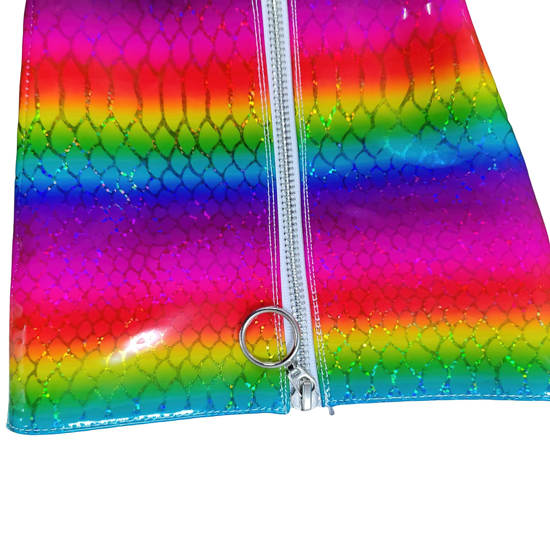 Rainbow 7.5 en bota de tacón súper alto