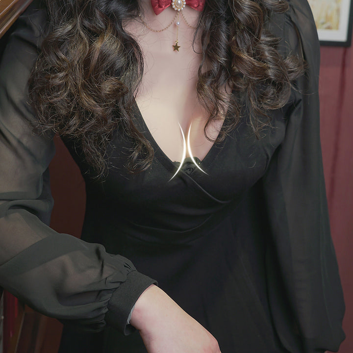 Copa C~F Cuello Redondo Coraza Relleno Algodón Seda 1G