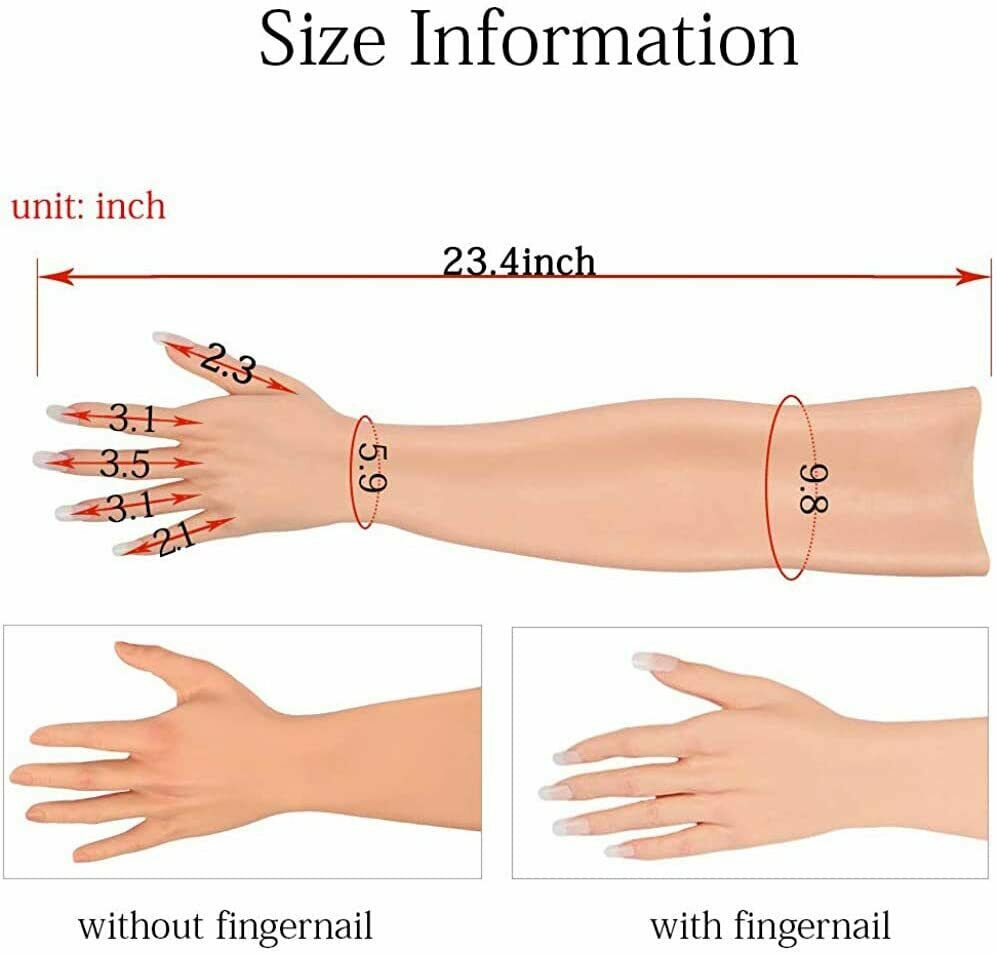 Guantes de silicona con textura de piel con clavo