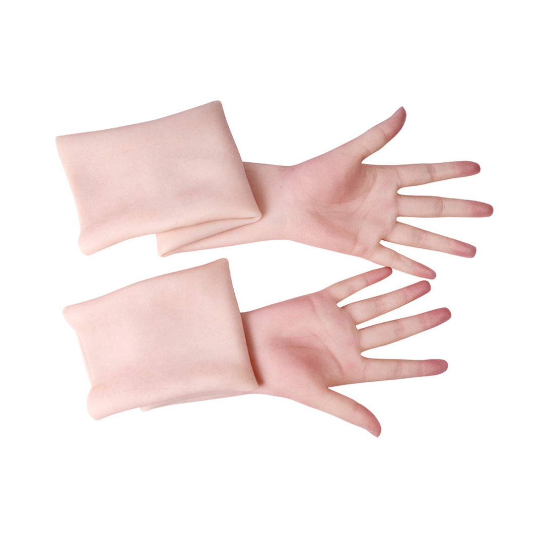 Guantes de silicona femeninos realistas 8G