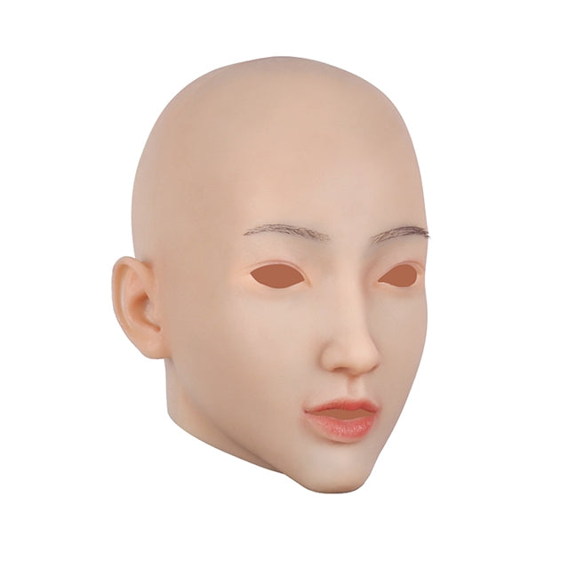 Máscara de cabeza femenina de silicona Christine
