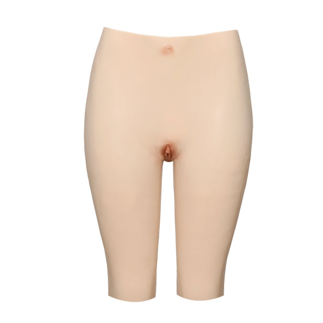 Pantalones vaginales de silicona de media longitud Realzador de cadera 2G