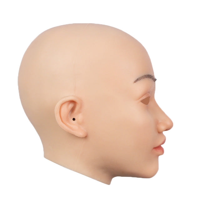 Máscara de cabeza femenina de silicona Elsa 1G