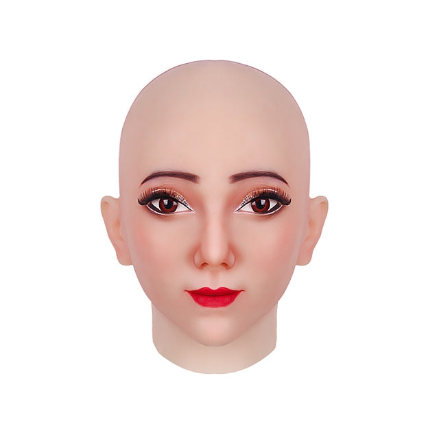 Máscara de cabeza femenina de silicona Kathy
