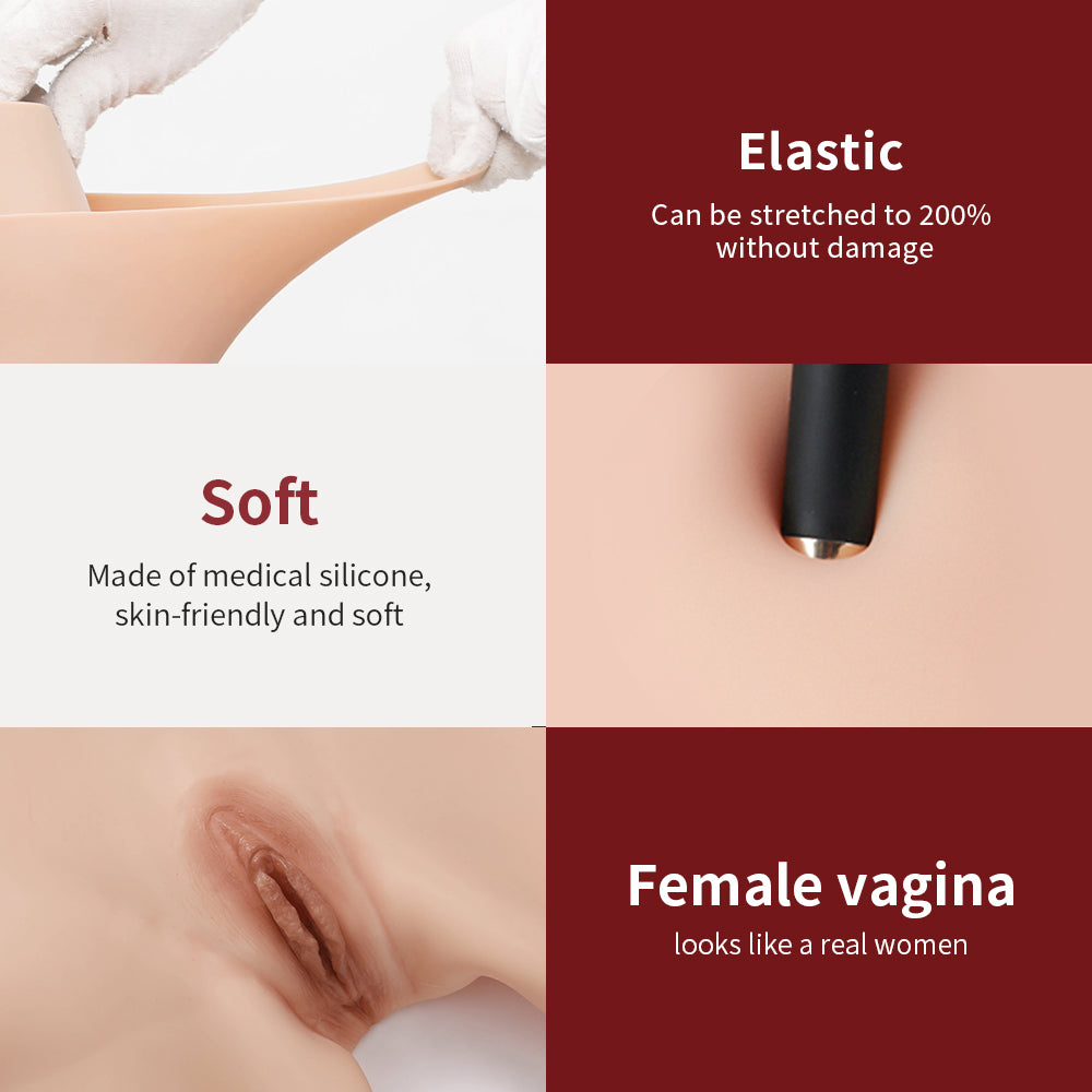 Silicone Vagina Panties Buttocks Shorts Hip Thicken