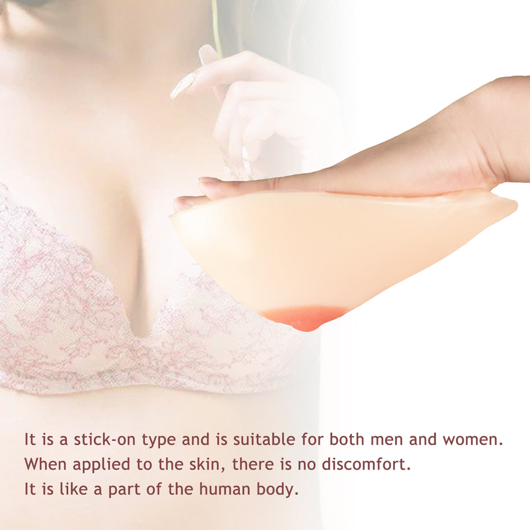 Formas de mama de silicona adhesivas adhesivas de un par para mastectomía