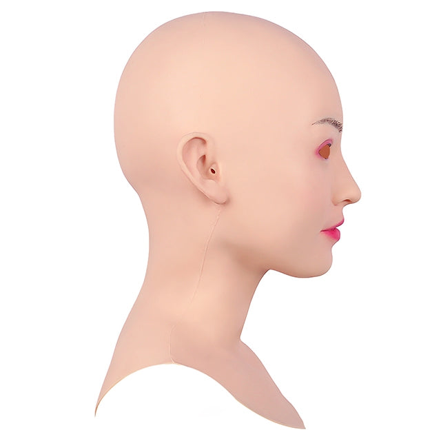 Máscara de cabeza femenina de silicona Bliss