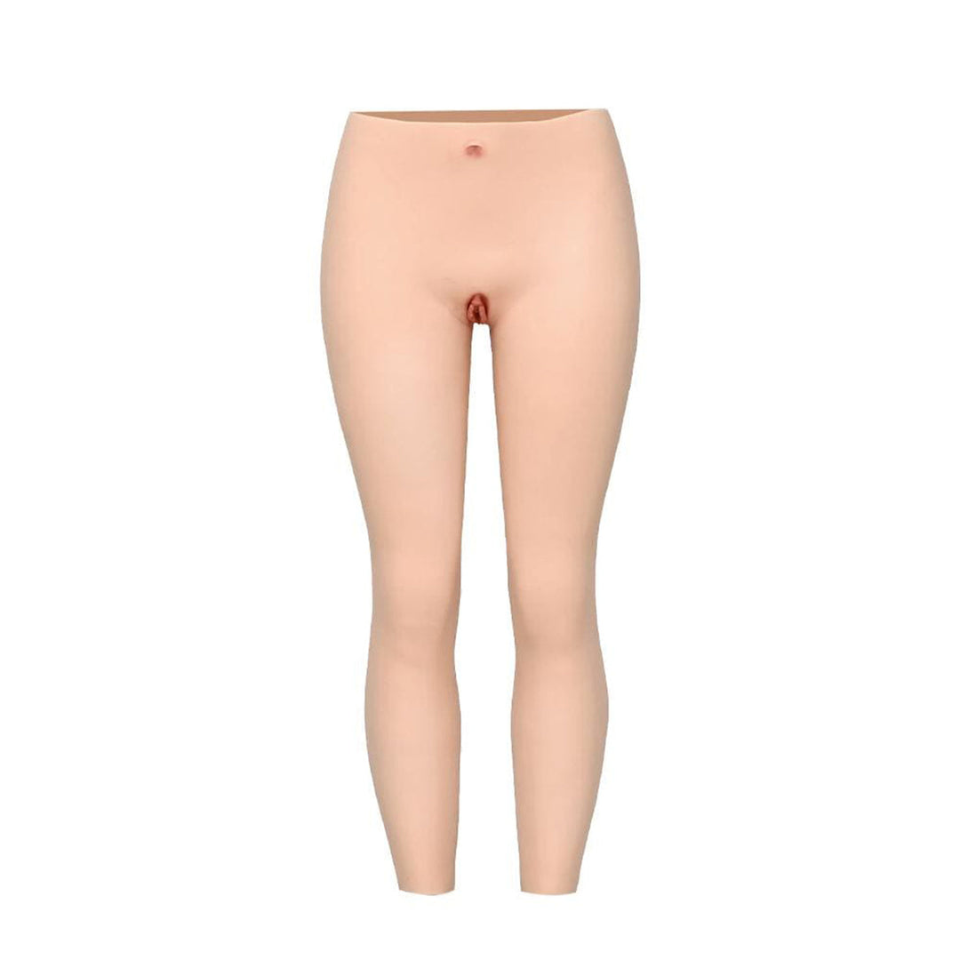 Pantalones vaginales de silicona hasta el tobillo 1G