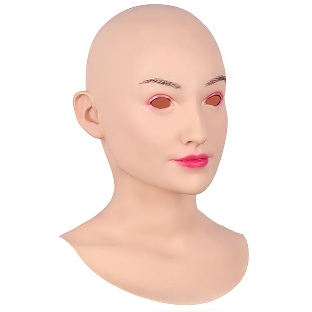 Máscara de cabeza femenina de silicona Bliss